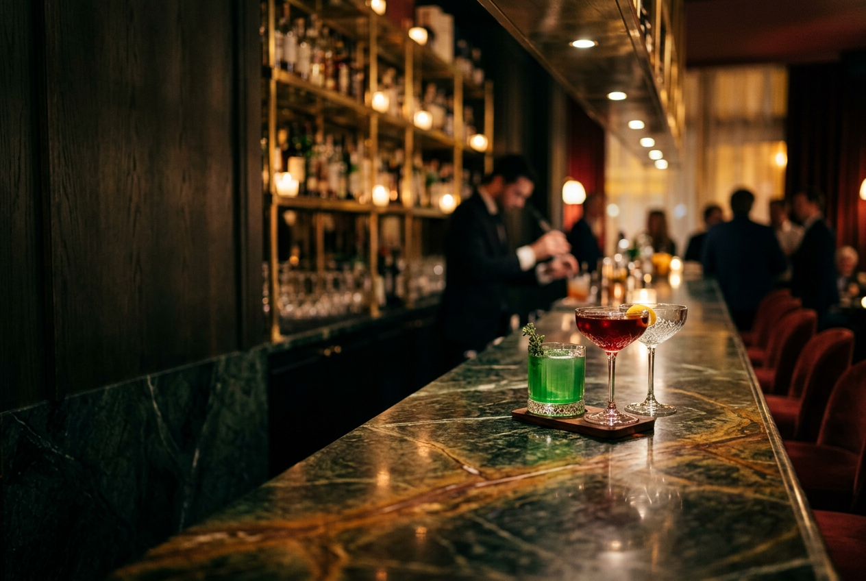 Salle de restaurant éclairée à la bougie